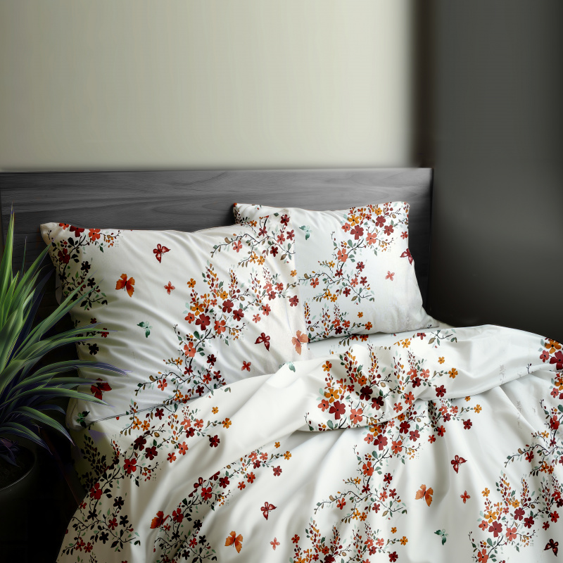 Ervi Bavlněné povlečení - Podzimní kvítí