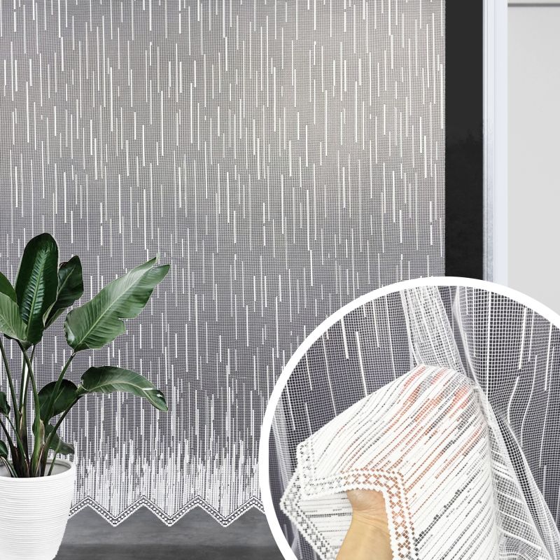 Ervi žakárová záclona bílá 20255, metráž