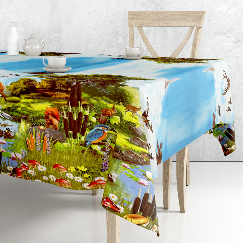 Ubrus PVC DC-155 140cm lovecký motiv, metráž