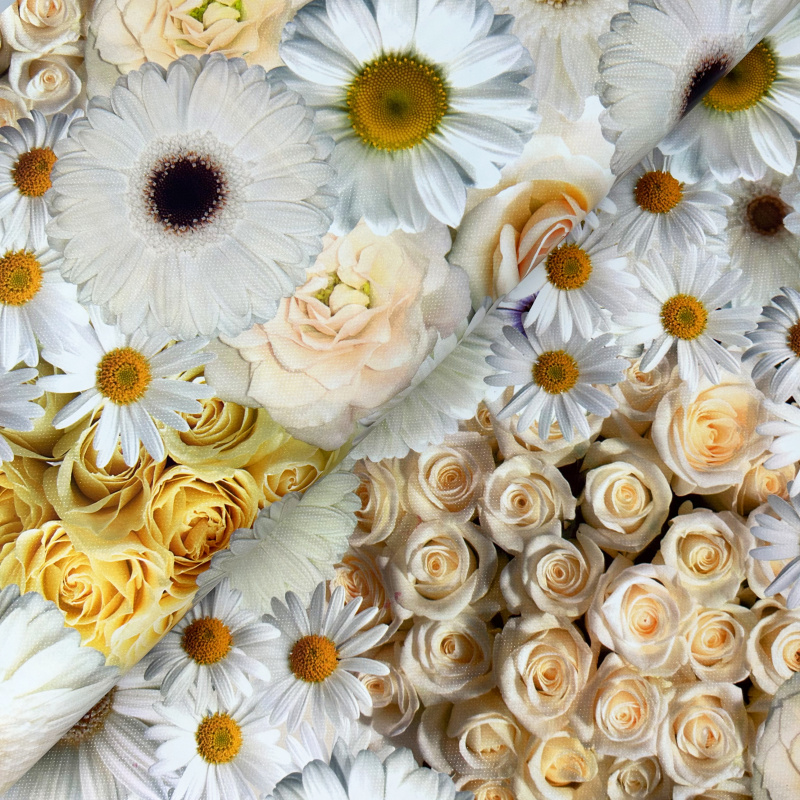 Ubrus PVC DC-570A - růže,  metráž šířka 140cm