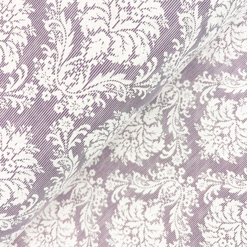 Ervi Bavlněná látka/plátno š.240cm -  ornament fialový 110-2, metráž