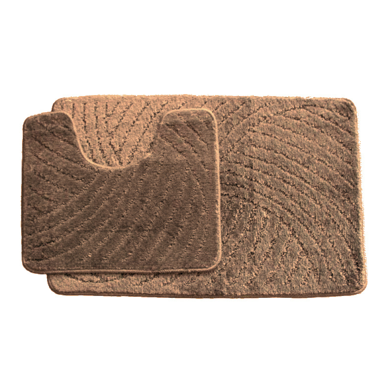 Koupelnová předložka hnědá Comfort, 2 set
