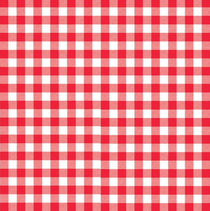 Ubrus PVC Mirabella 7400A - Kostičky červené 140cm x 20m