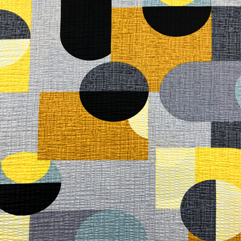 Ervi bavlna - krep š.240 cm - Geometrický vzor č.26718-8, metráž