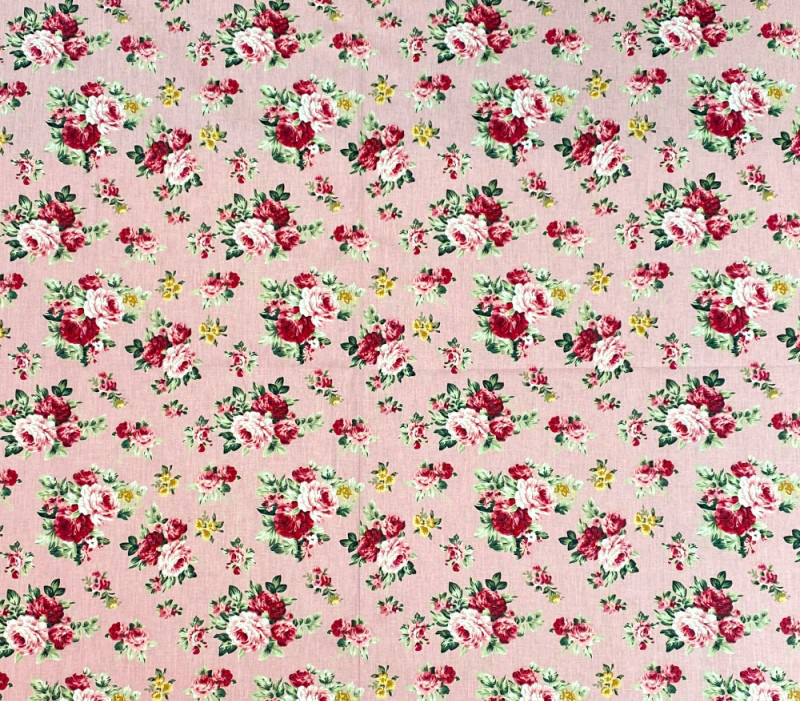 Ervi Bavlněná látka/plátno š.240cm - růžičky č.25935, metráž