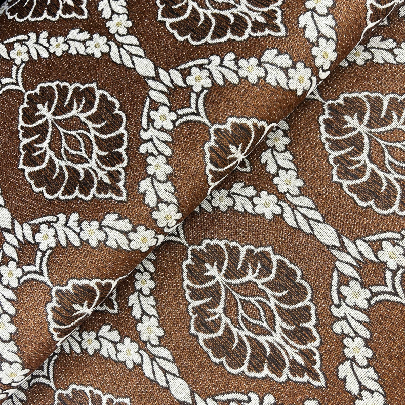 Dekorační/potahová gobelínová látka Asetat - 5001 hnědý