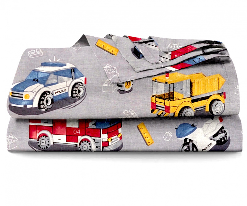Ervi bavlněné prostěradlo - autíčká a vrtulníky