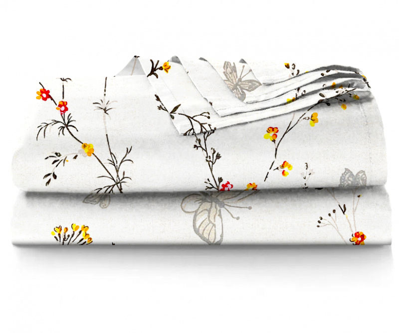 Ervi bavlněné prostěradlo -  romantický vzor