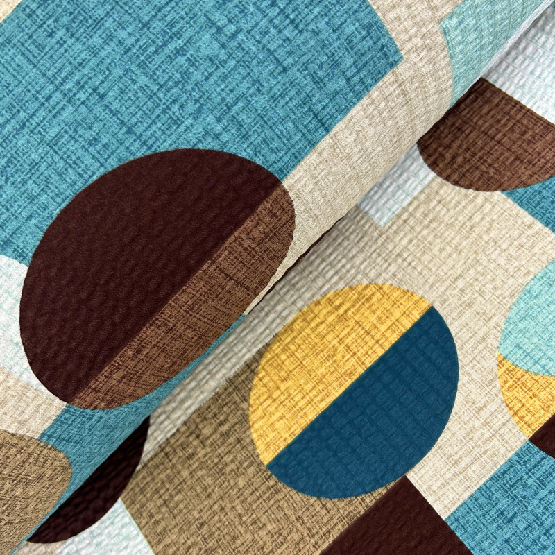 Ervi bavlna - krep š.240 cm - Geometrický vzor č.26718-3, metráž