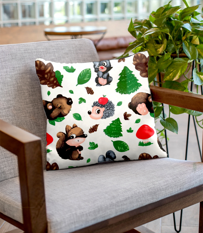 Ervi povlak na polštář - zvířátka