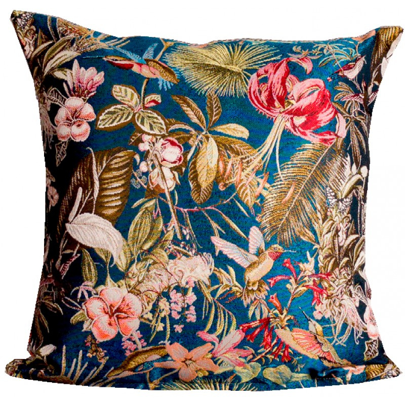 Ervi povlak na polštář gobelínový  Amy Dark Blue