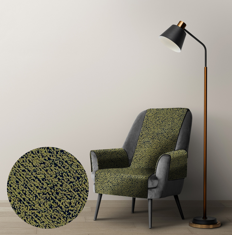 Ervi dekorační přehoz na křeslo  DMS V7 - khaki