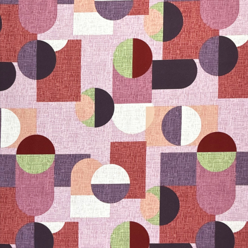 Ervi bavlna flanel š.240cm Abstrakce růžovo-červená - 26718-9, metráž