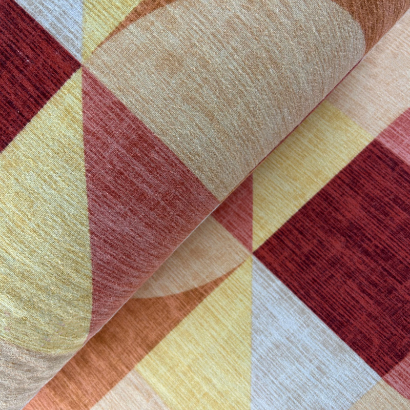 Ervi bavlna flanel š.240cm Abstrakce oranžová-červená - 26589-9, metráž