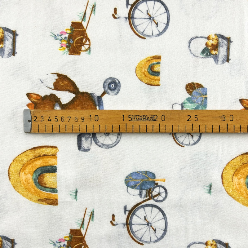 Ervi bavlna flanel š.150 cm  liška 25362-1, metráž