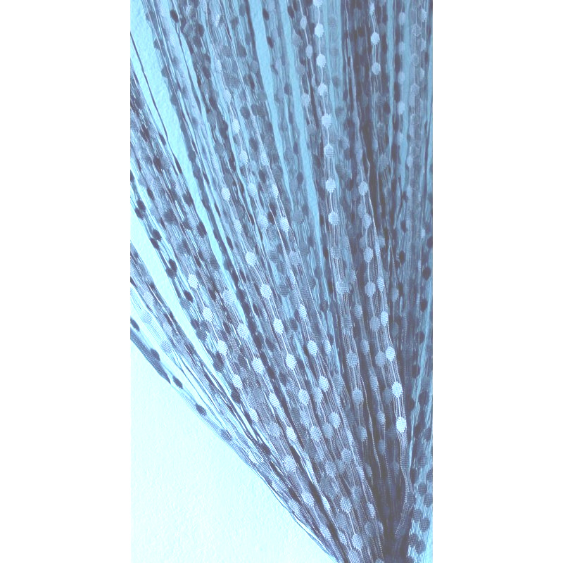 Provázková záclona Ambiance vzor D-12/modrá