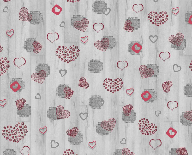 Ubrus PVC M-127B - Srdíčka 140cm x 20m