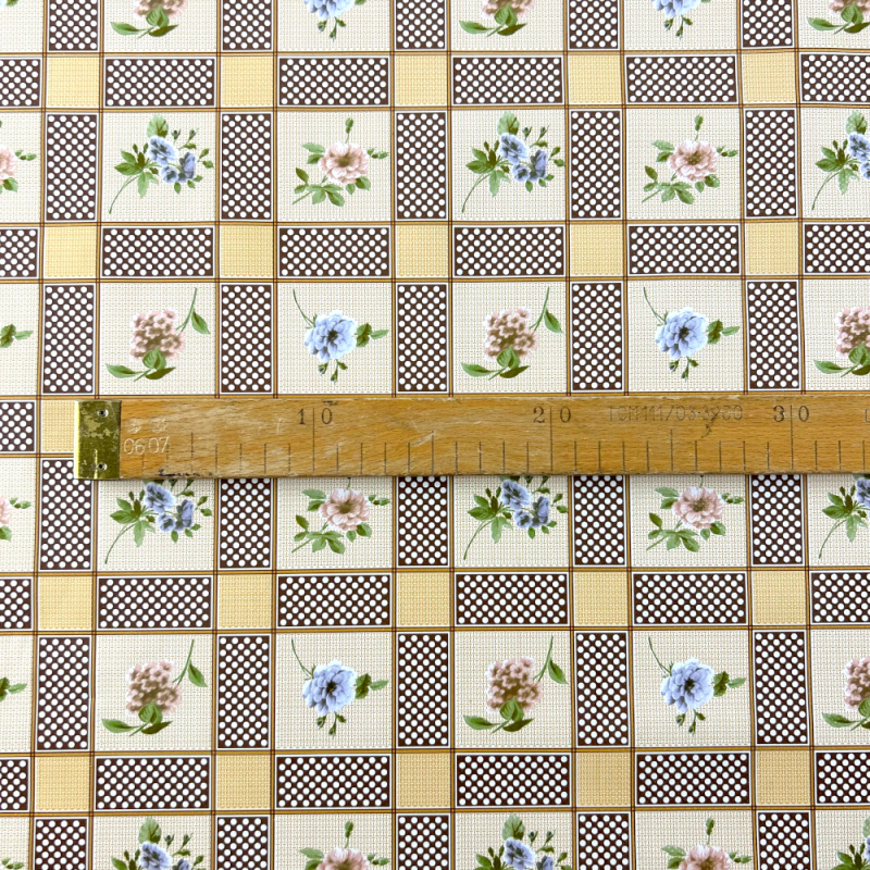 Ubrus PVC DC-680-hnědý, Role 140cm x 20m