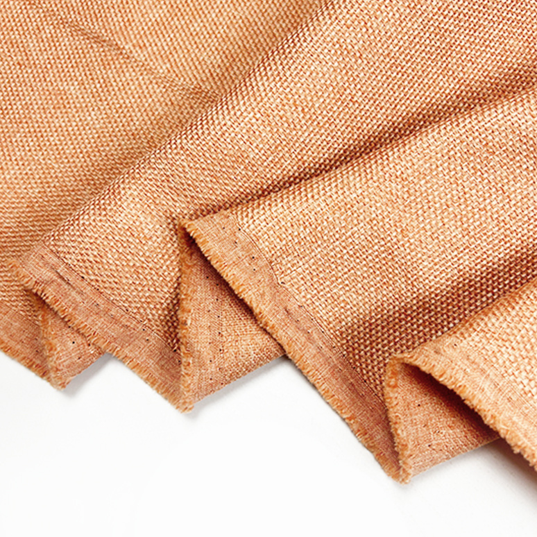 Dekorační látka Katni bledě oranžová metráž