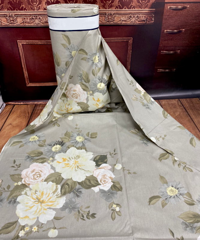 Ervi Bavlněná látka/plátno š.240cm - růže a pivoňky - 20261-5, metráž