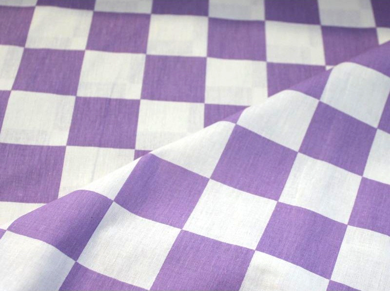 Ervi bavlna š.155 cm - kostka fialová, metráž