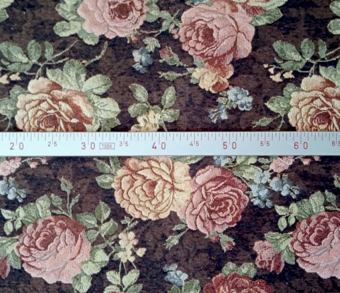 Dekorační/potahová gobelínová látka Gold černá