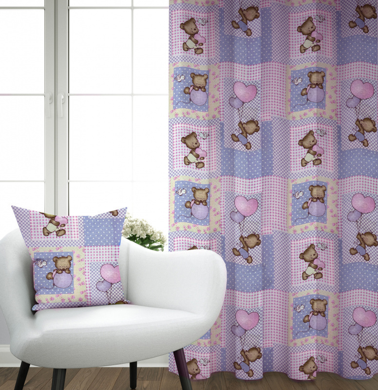 Ervi bavlněný závěs - medvídci