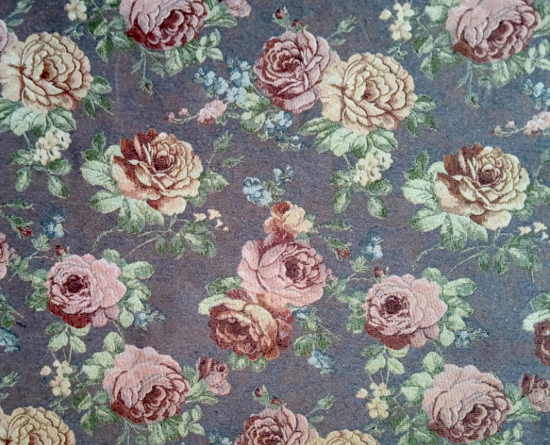 Dekorační/potahová gobelínová látka Gold - šedohnědá