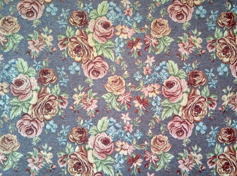 Dekorační/potahová  gobelínová látka Gold plus - šedohnědá