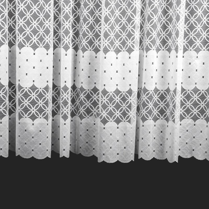 Ervi žakárová záclona ﻿bílá 7324, metráž