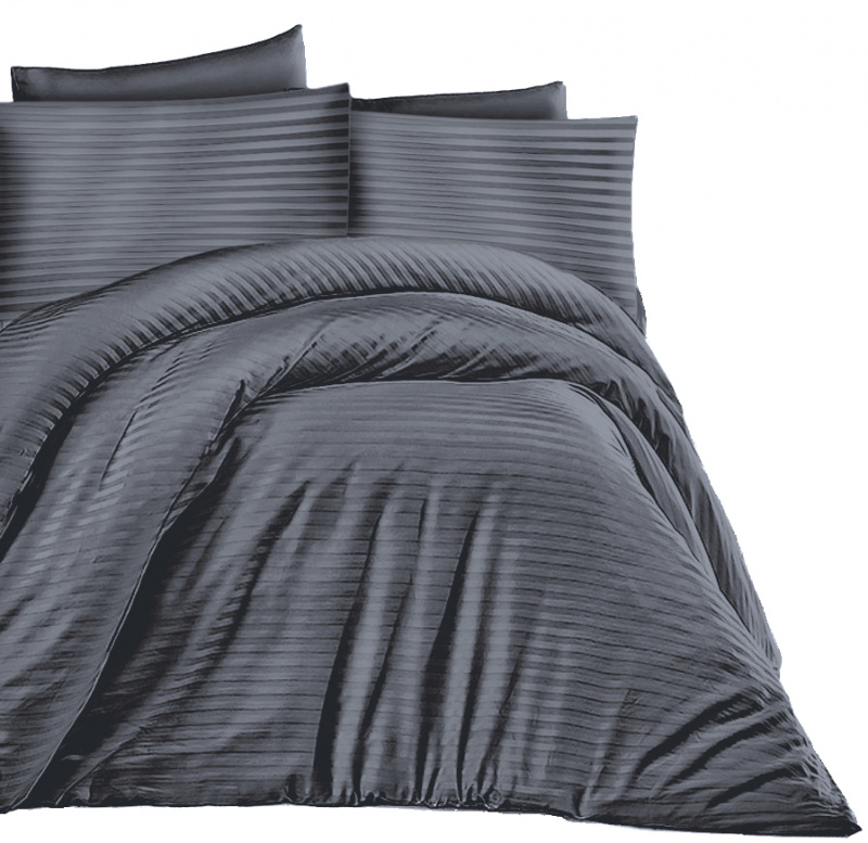 Ervi Luxsusní Damaškové Saténové bavlněné povlečení - Quartz