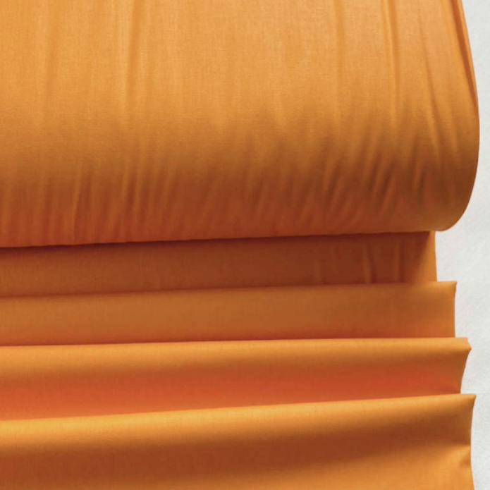 Bavlněná Jednobarevná látka oranžová č.126 - šířka 240cm, metráž