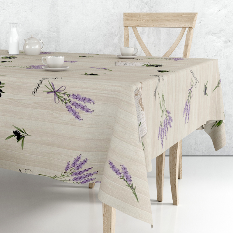 Ubrus PVC M-129B - Levandule - Role 140cm x 20m