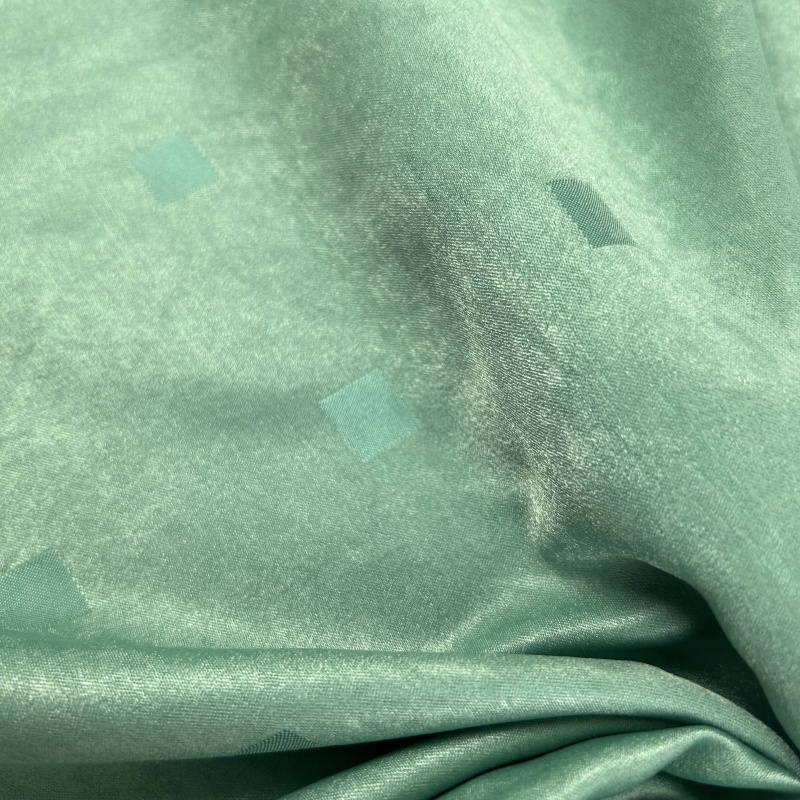 Ervi dekorační látka LV-14 Čtverečky mint zelený  - šířka 150 cm, metráž