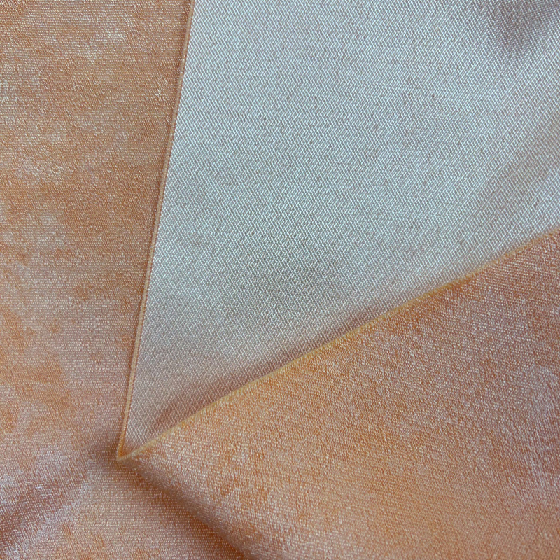 Dekorační látka samet Světle oranžový - šířka 150 cm, metráž