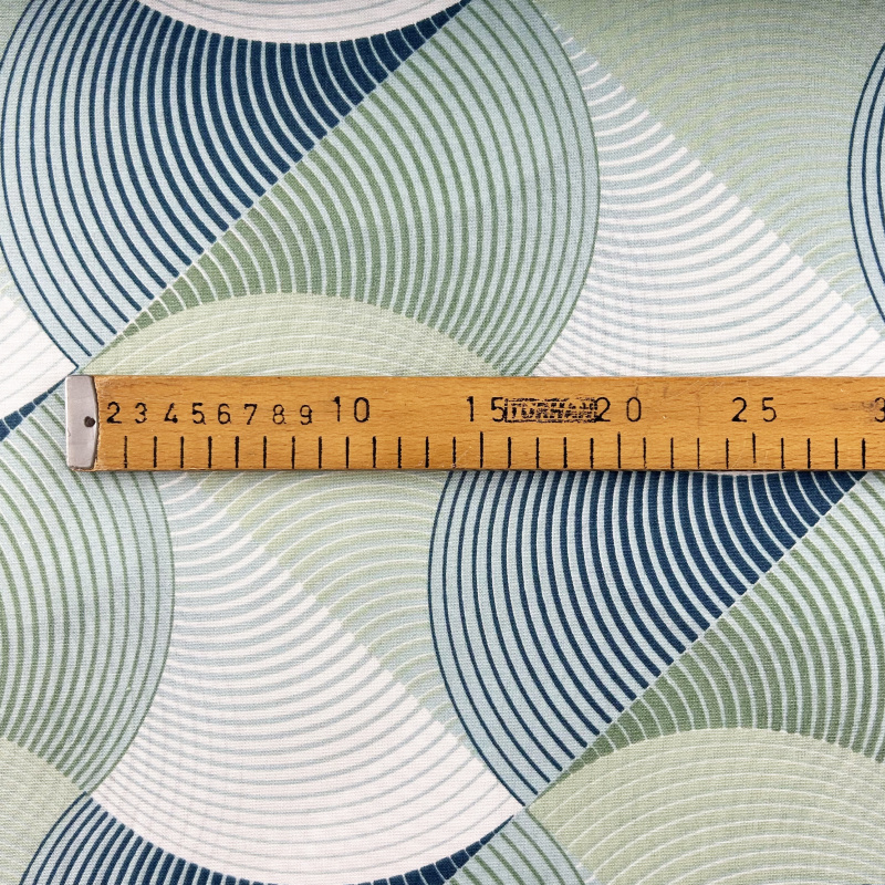 Ervi Bavlněná látka/plátno š.240cm - Vlnění zelené -47352-5, metráž