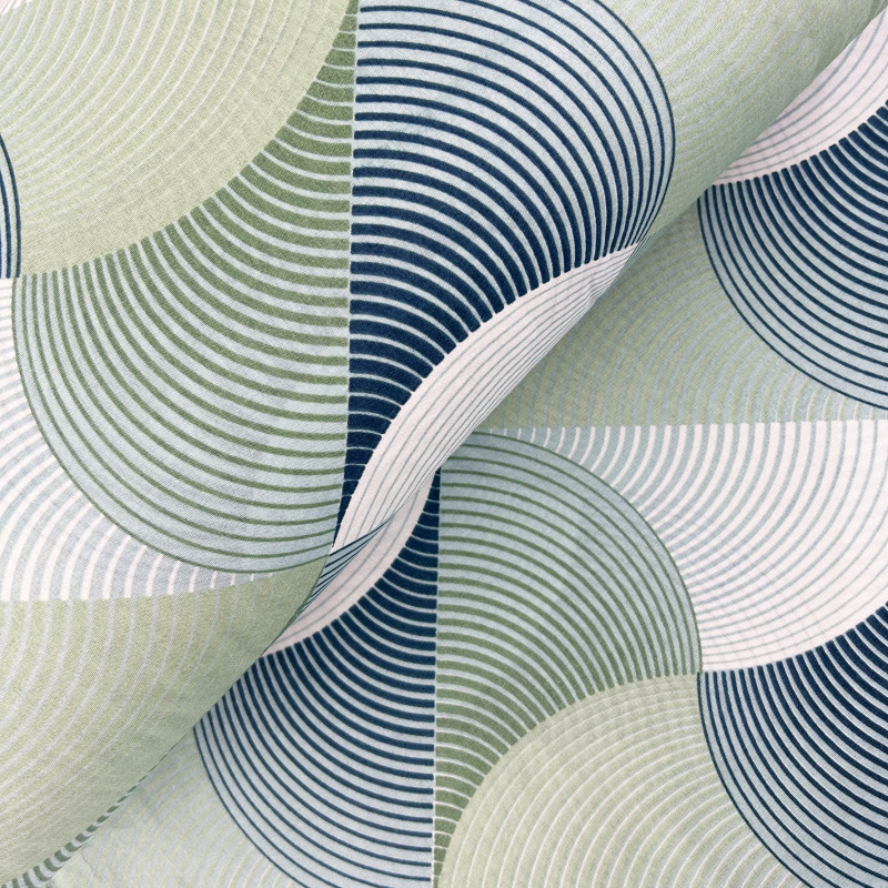 Ervi Bavlněná látka/plátno š.240cm - Vlnění zelené -47352-5, metráž