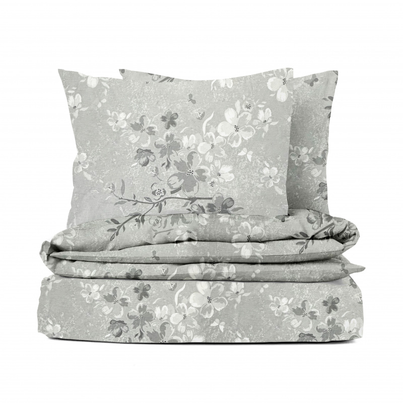 Bavlněné povlečení Renforcé Elena - šedé