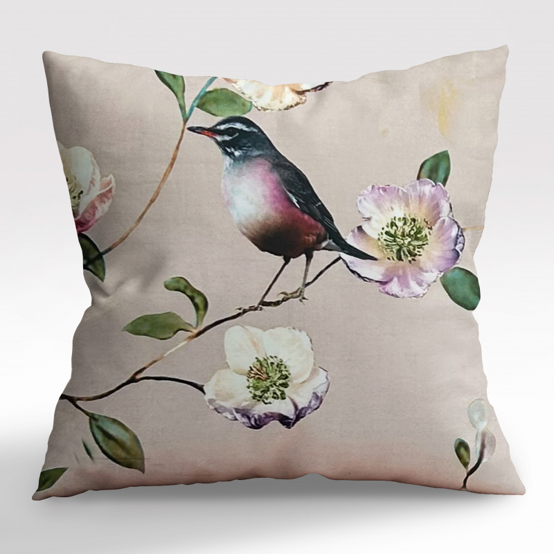 Ervi Saténový povlak na polštář DELUXE - Ptáček