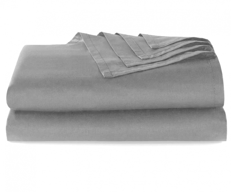 Bavlněné prostěradlo šedé