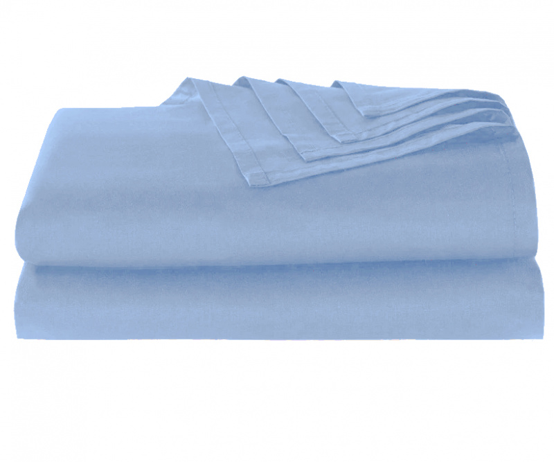 Bavlněné prostěradlo modré