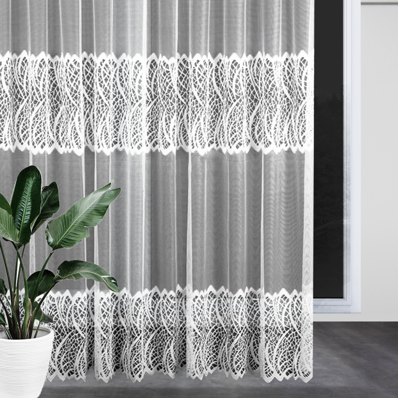 Ervi žakárová záclona bílá 7261, metráž