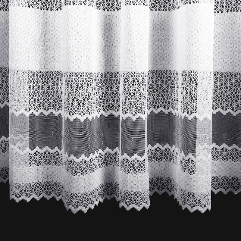 Ervi žakárová záclona bílá 7394, metráž