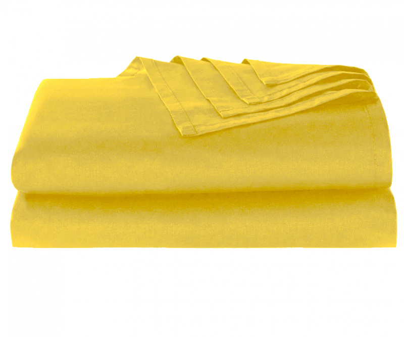 Bavlněné prostěradlo žluté