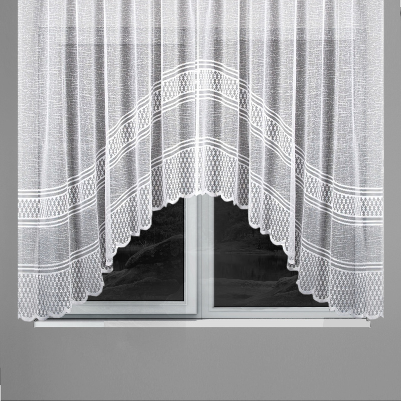 Ervi oblouková hotova záclona s řasící páskou - 15695