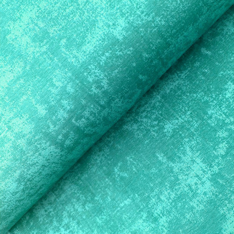 Ervi Bavlněná látka/plátno š.240cm jednobarevná tyrkysová žihaná, metráž