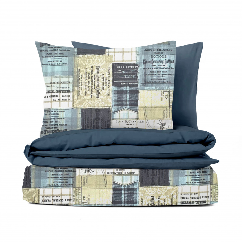 Ervi bavlněné povlečení oboustranné - Sherlock/modré