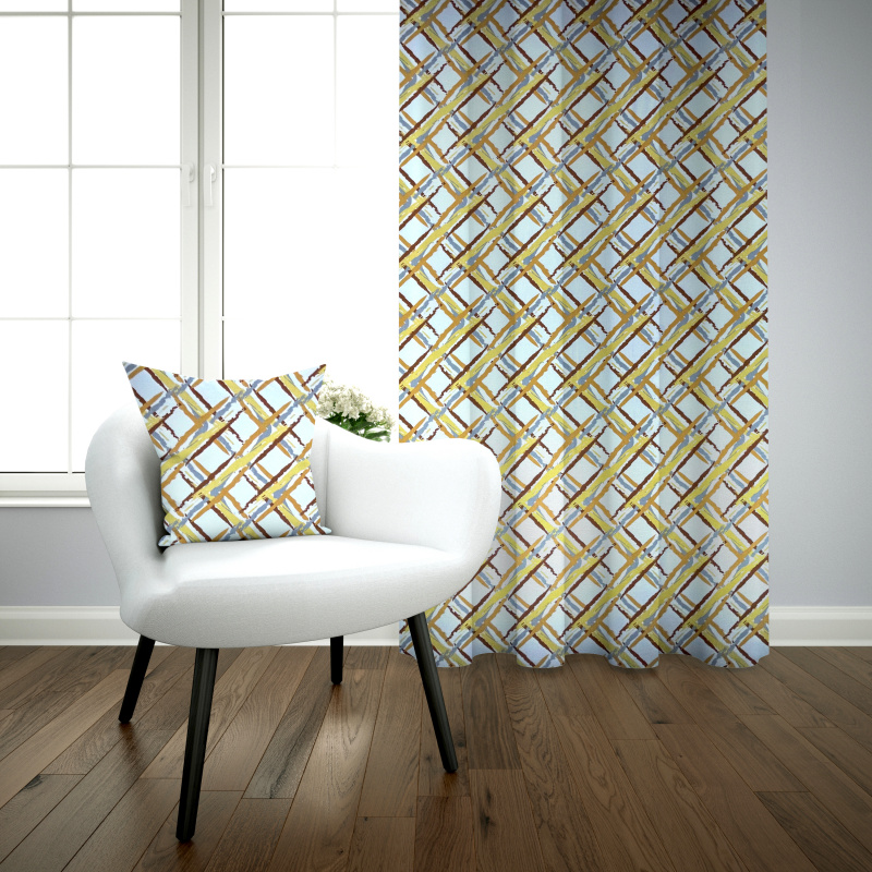 Ervi bavlněný závěs - Abstrakt