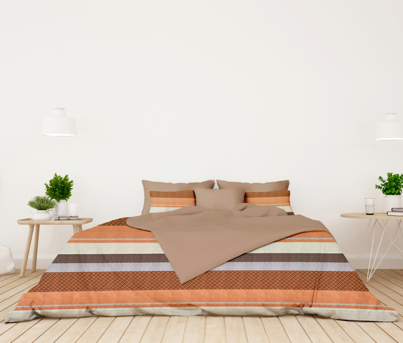 Ervi bavlněné povlečení oboustranné -  Salvatore/béžové