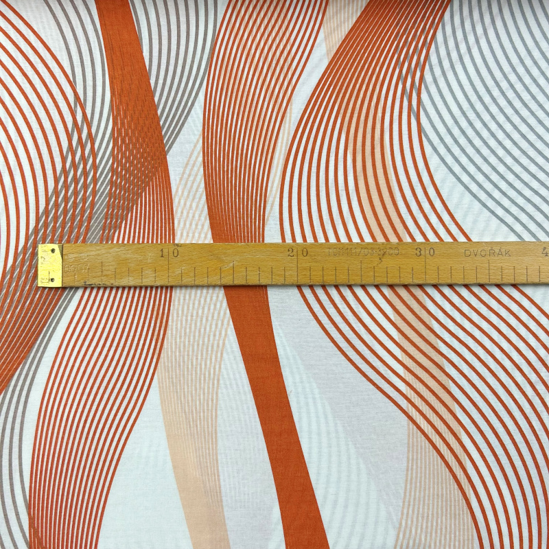 Ervi bavlna  š.240cm - pruhované vlny - 47441, metráž